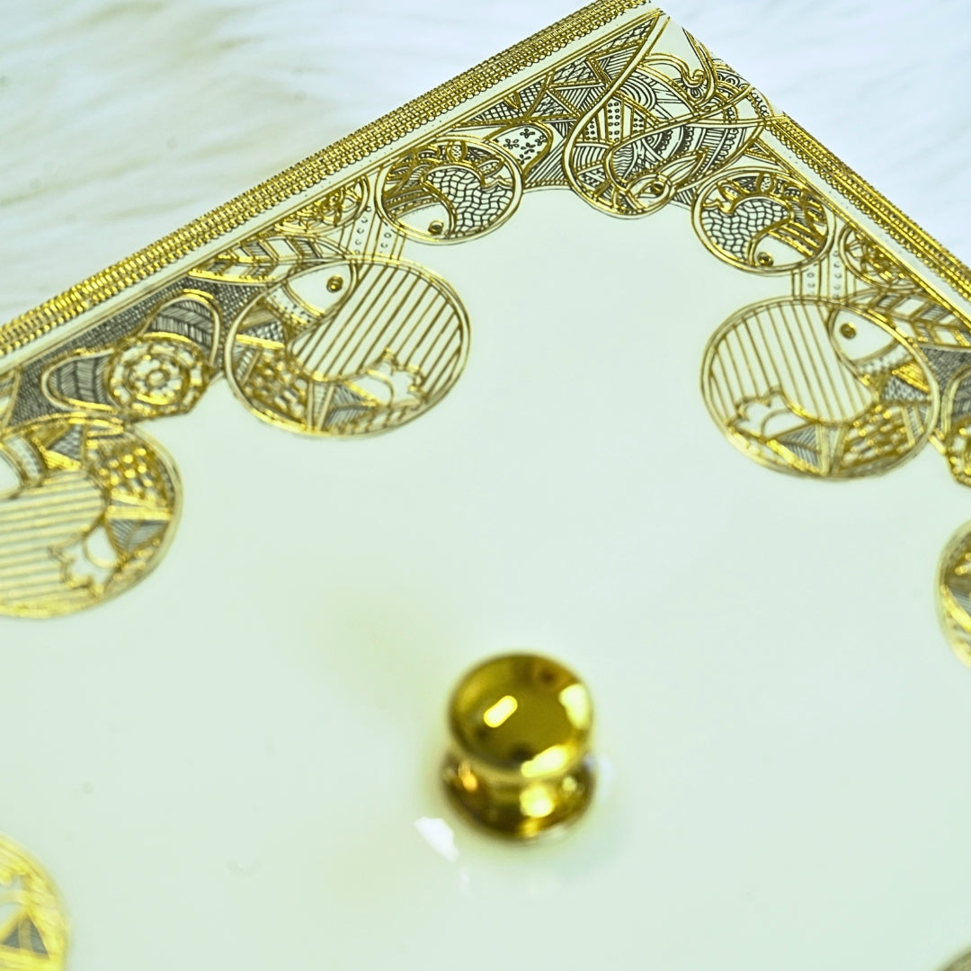 Utility Gift Box - Ivory Gold