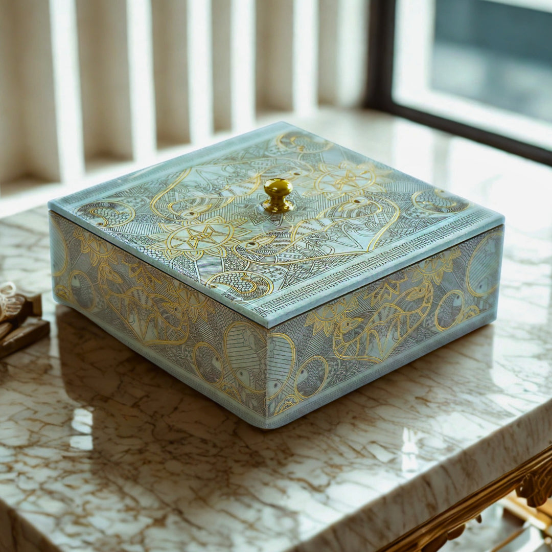 Utility Gift Box - Azure Gold