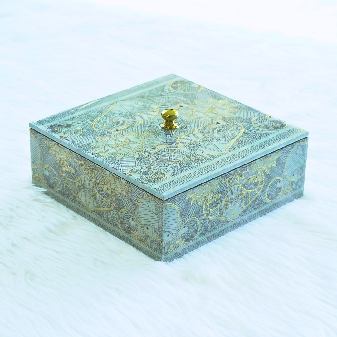Utility Gift Box - Azure Gold