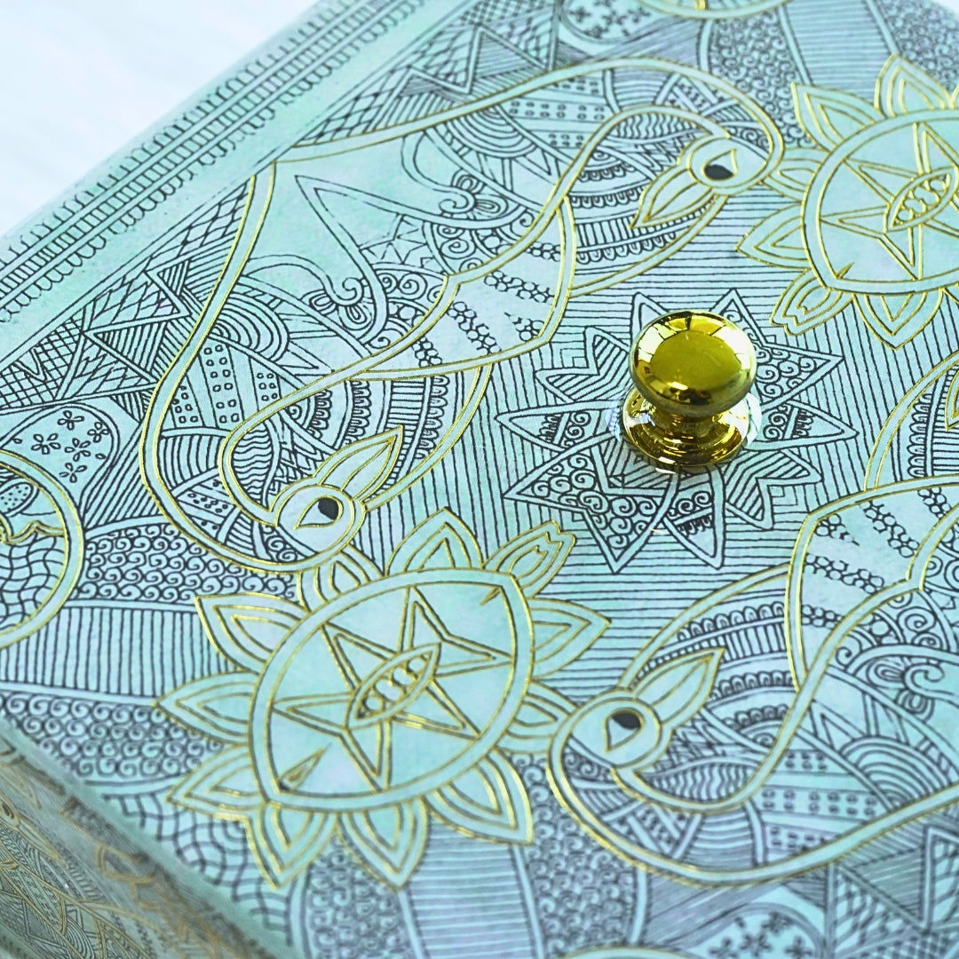 Utility Gift Box - Azure Gold