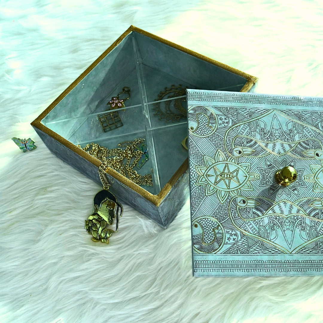 Utility Gift Box - Azure Gold