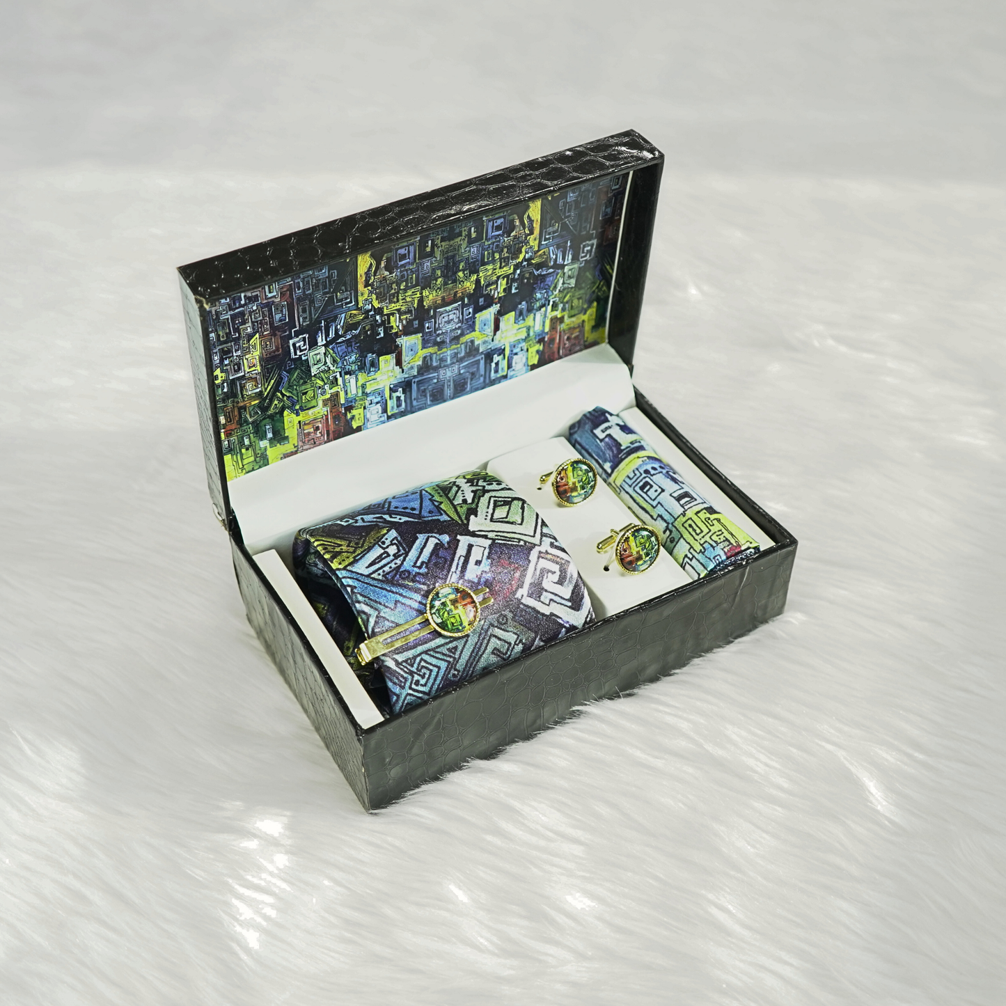 Azure Lime Labyrinth Set