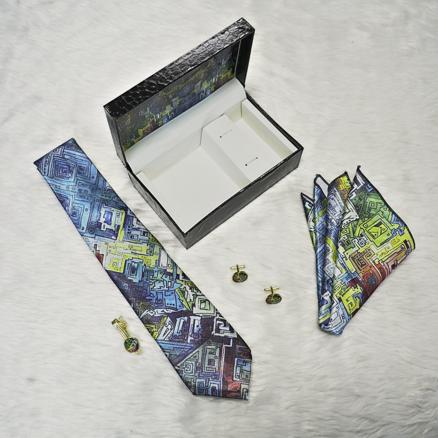 Azure Lime Labyrinth Set