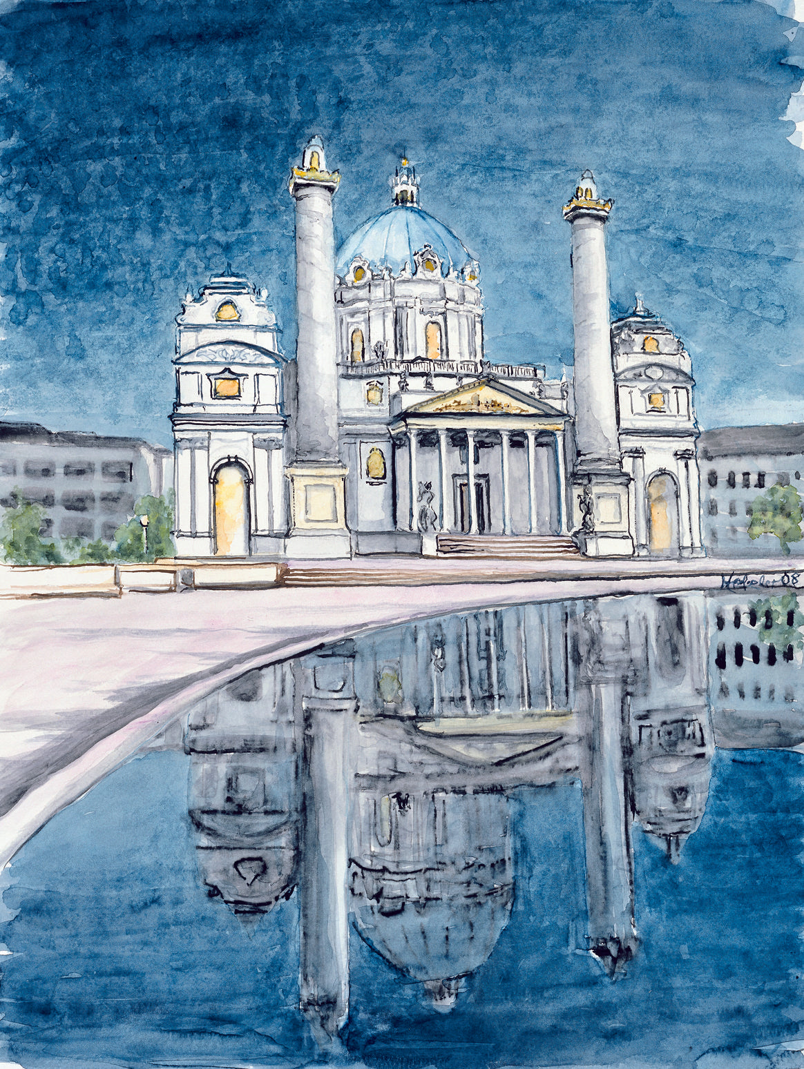 Karlskirche Reflection