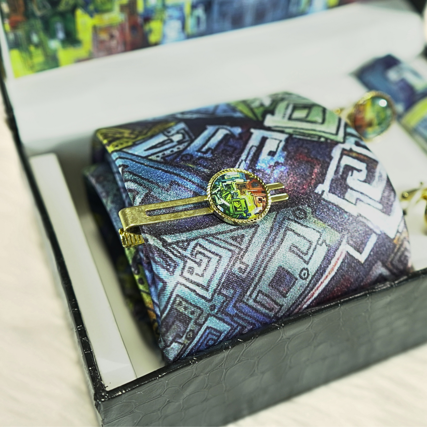 Azure Lime Labyrinth Set