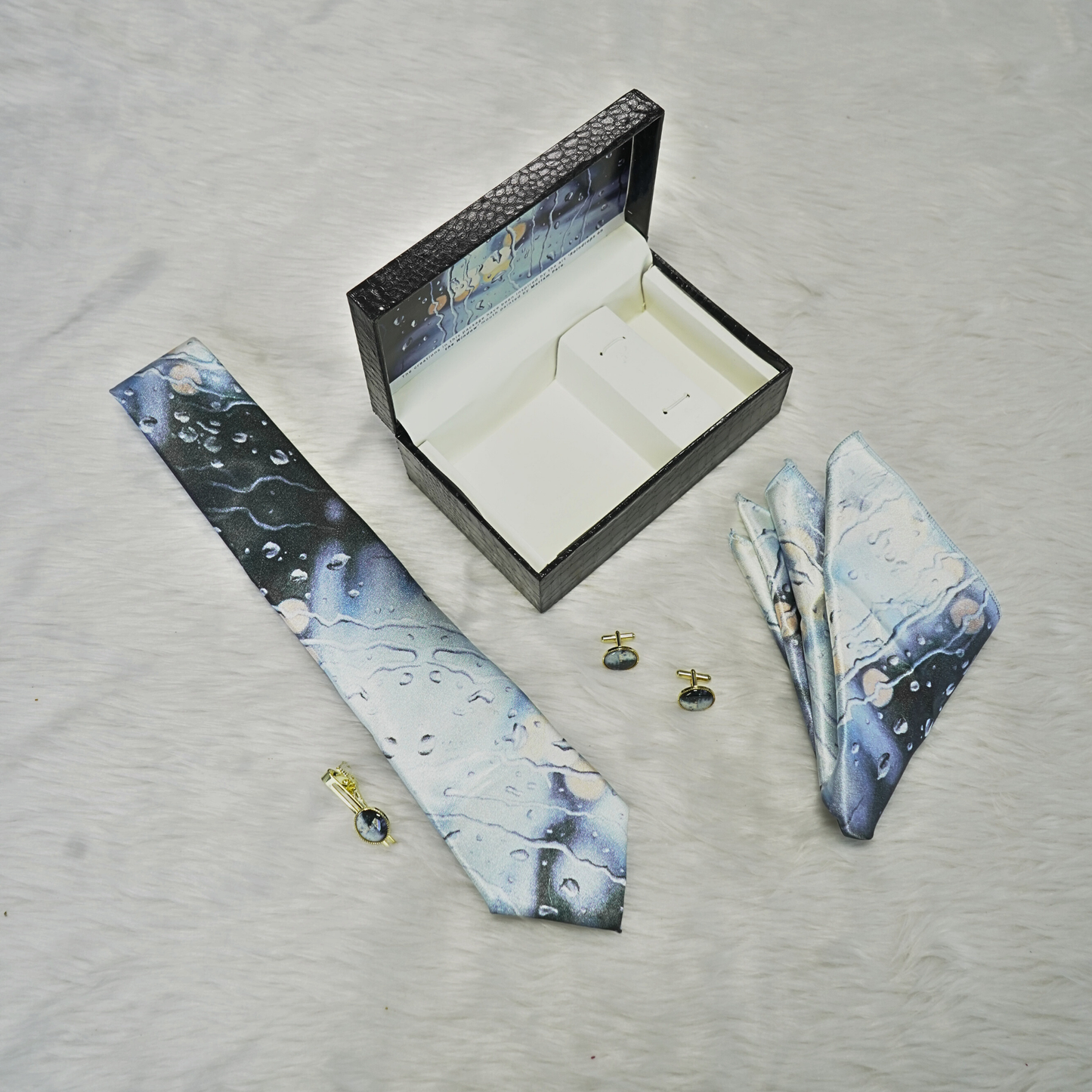 Sterling Raindrop Set