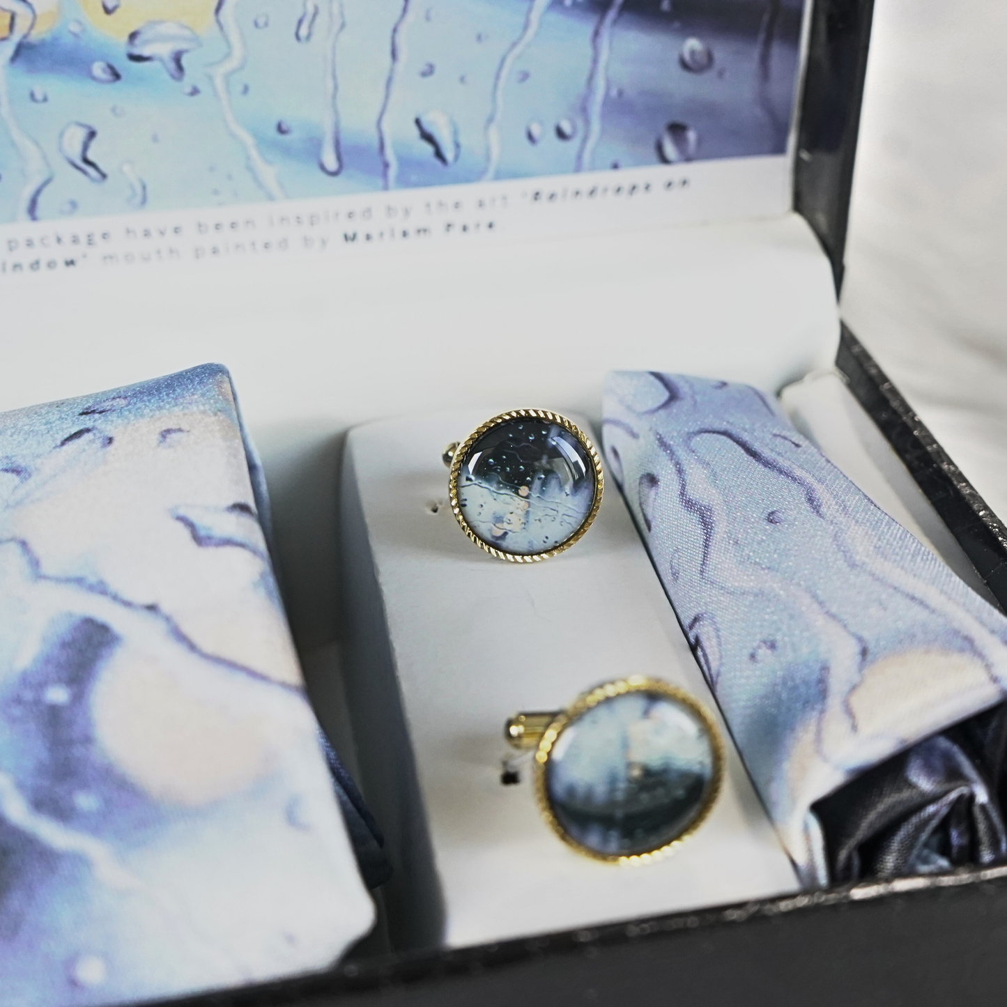 Sterling Raindrop Set