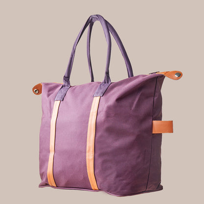 Embossed Tote Bag – Light Purple