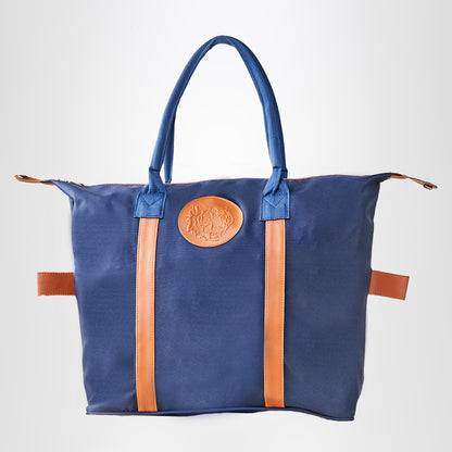 Embossed Tote Bag – Blue