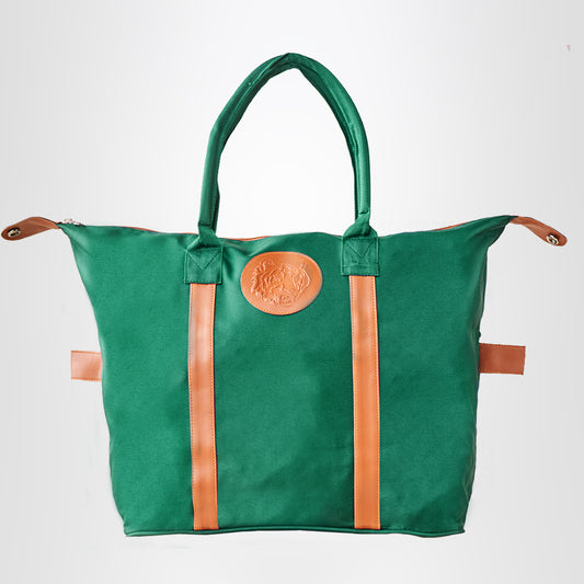 Embossed Tote Bag – Green