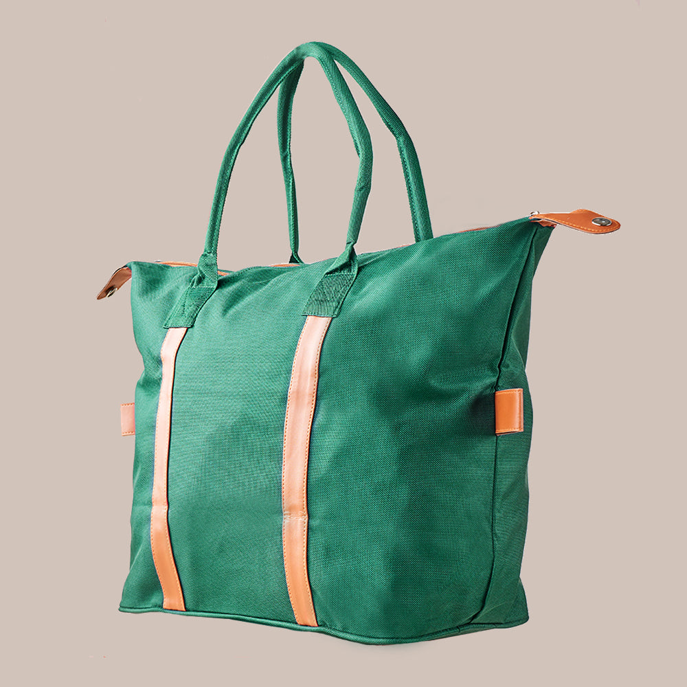 Embossed Tote Bag – Green