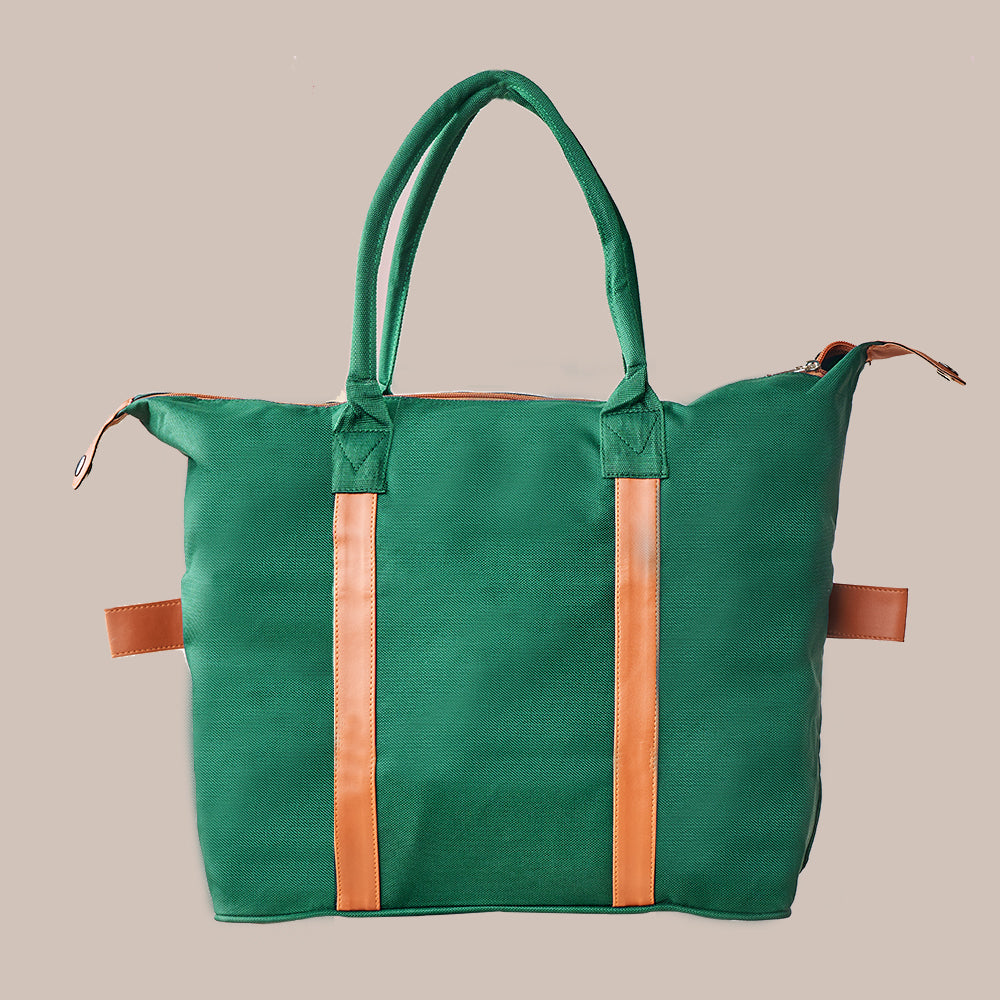 Embossed Tote Bag – Green