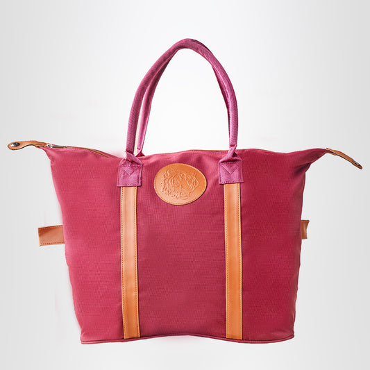 Embossed Tote Bag – Pink