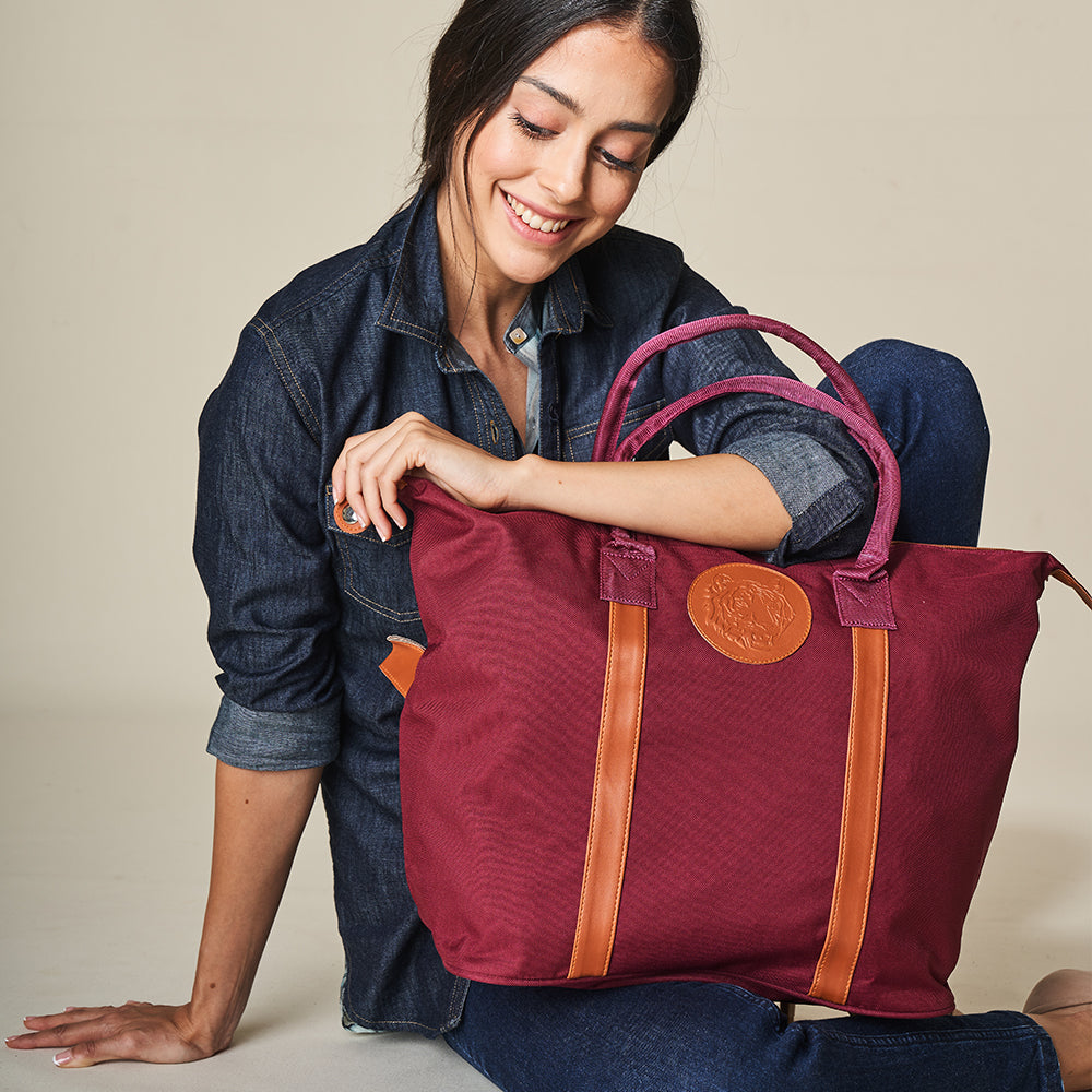 Embossed Tote Bag – Pink