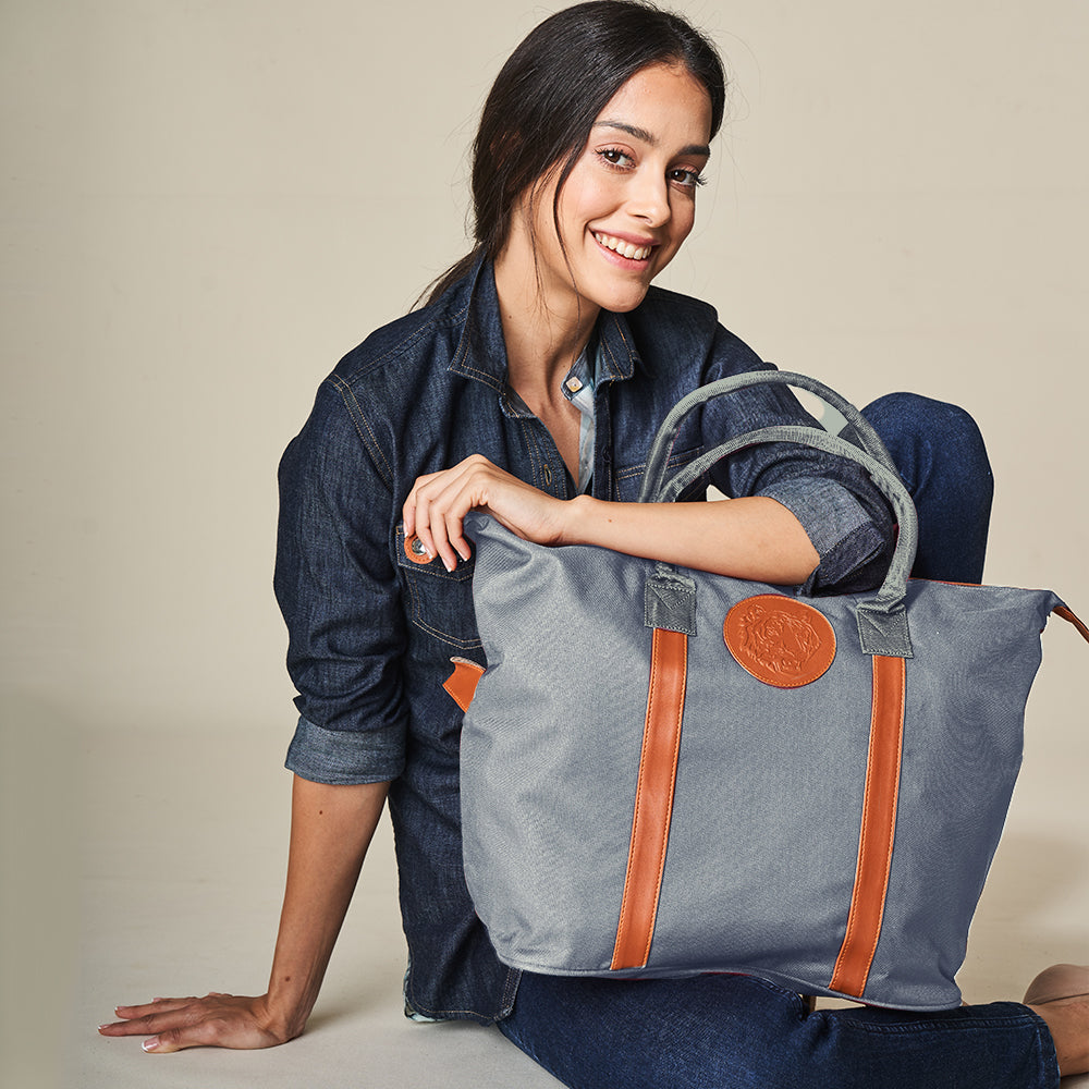 Embossed Tote Bag – Space Grey