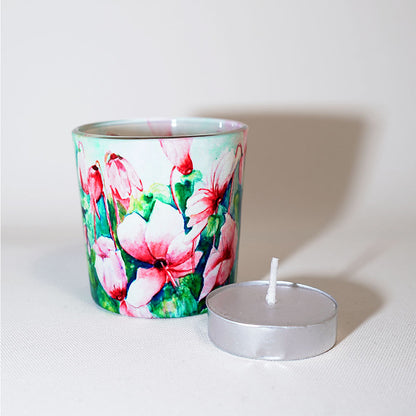 Pink Bloom Votive Candle