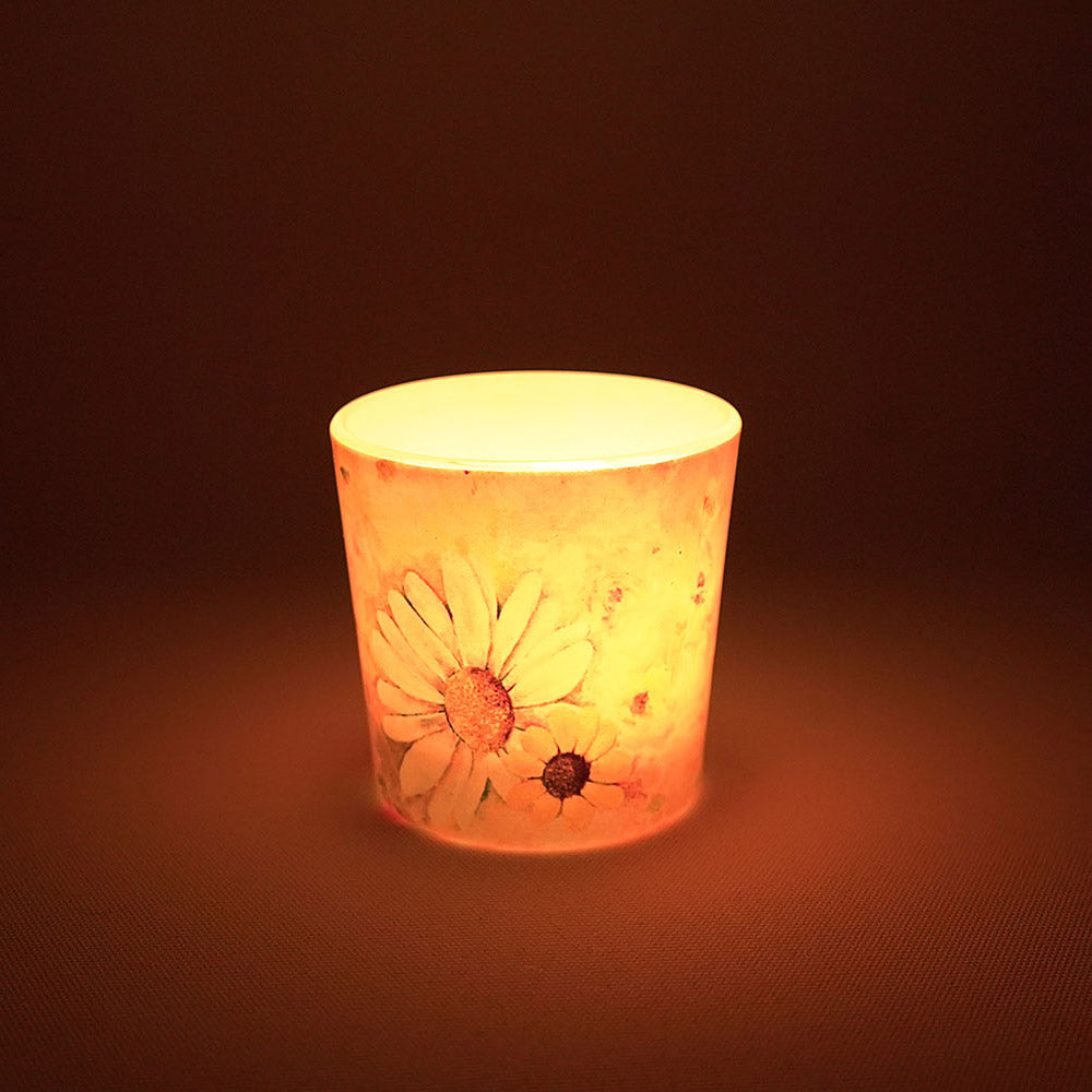 Daisy Bloom Votive Candle