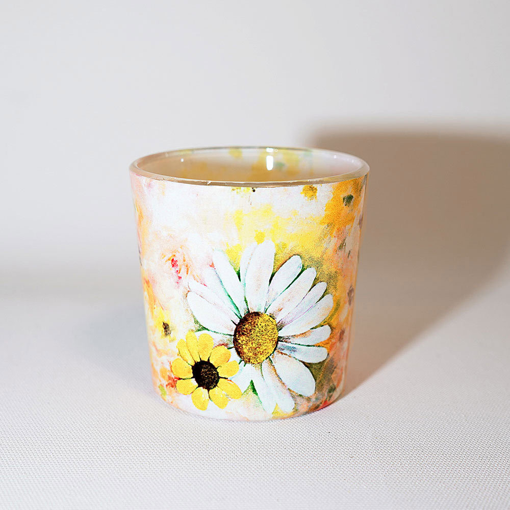 Daisy Bloom Votive Candle