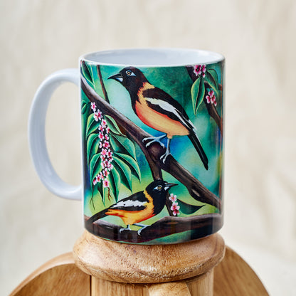 Birds in Bloom mug