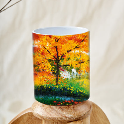 Autumn landscape mug