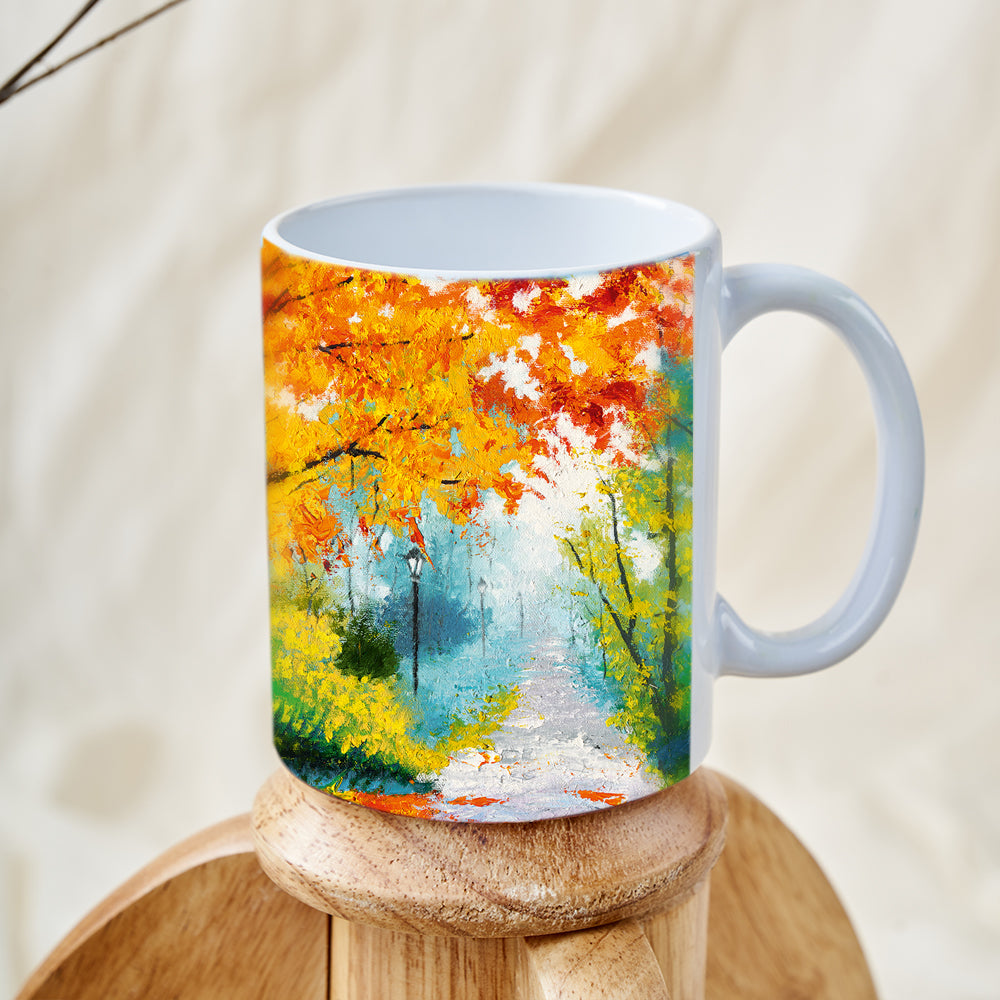 Autumn landscape mug