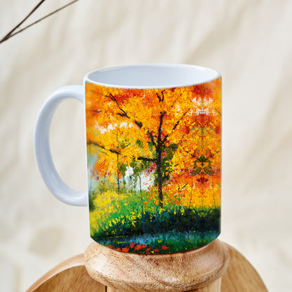 Autumn landscape mug