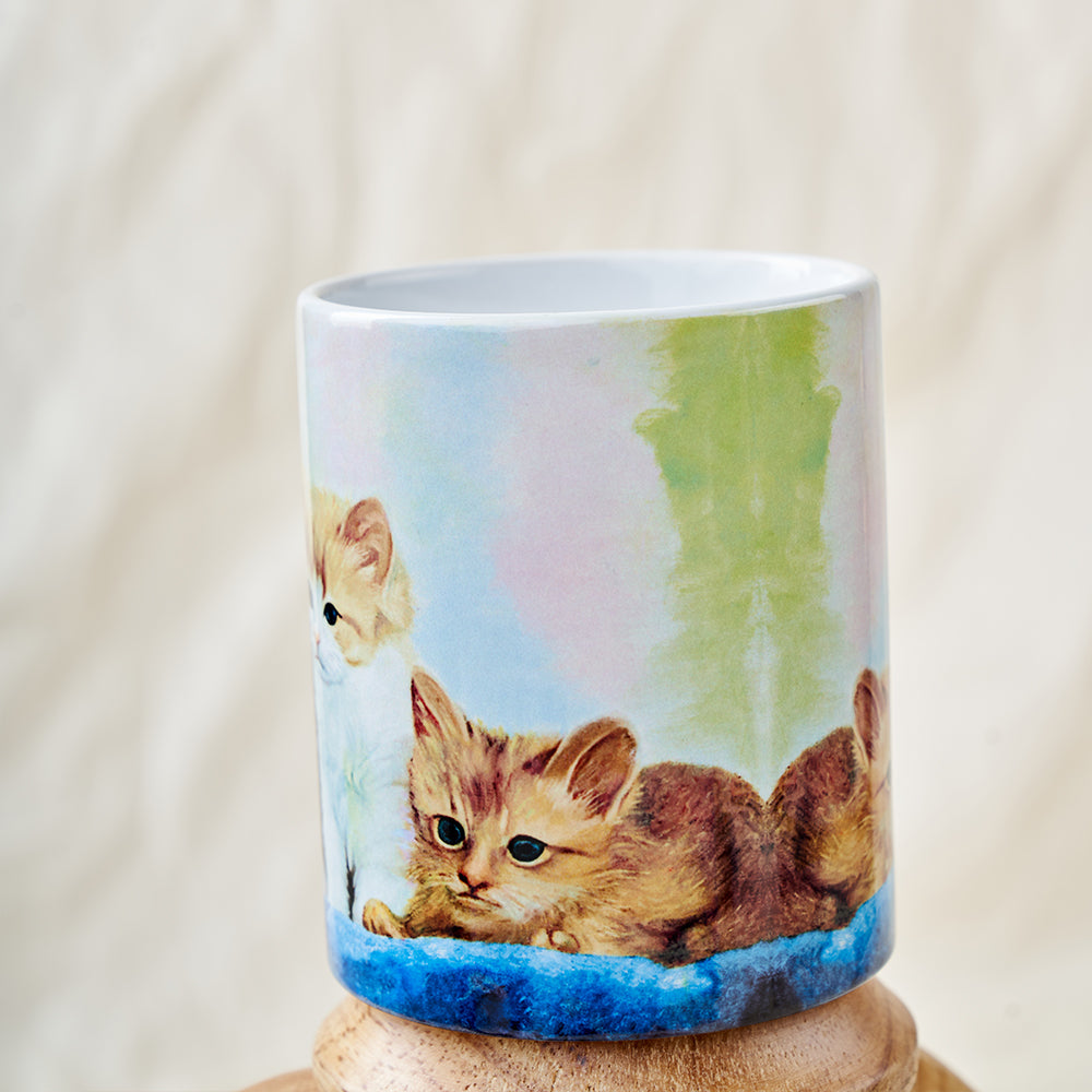 Three kittens mug