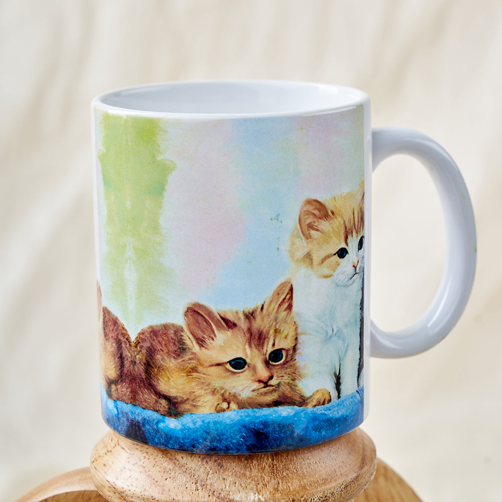 Three kittens mug