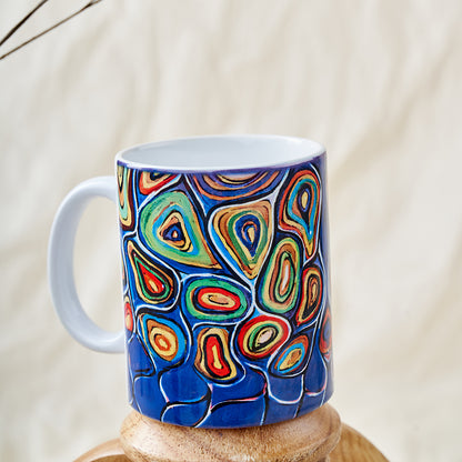 Abstract colorful mug