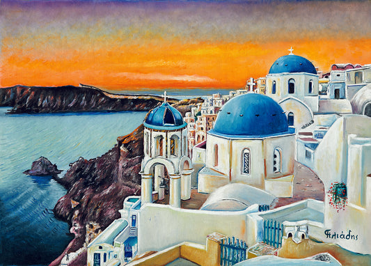 Twilight in Santorini